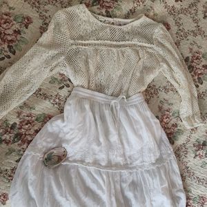 Lacy flowers top size Large